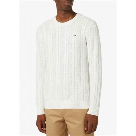 jersey blanco tommy hilfiger hombre